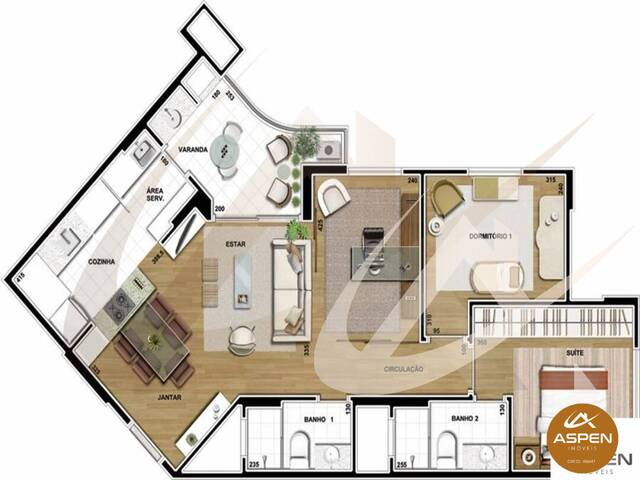 #990 - Apartamento para Venda em Arapongas - PR - 2